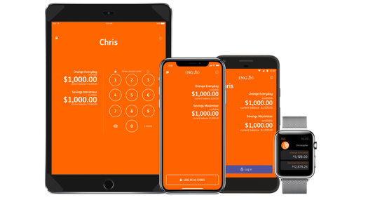 ING mobile banking app