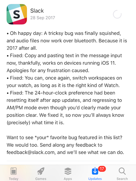 slack app release notes 
