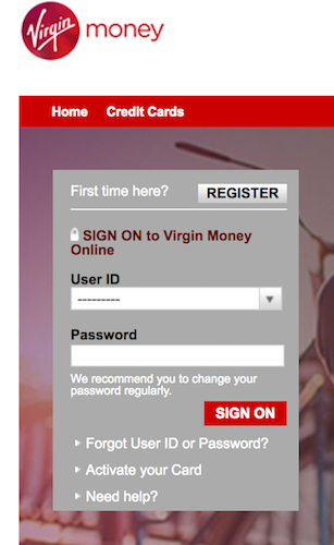 virgin money website